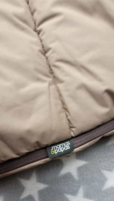 Mamas and Papas kaltes Wetter gemütliche Fußmuff in cremefarben Sand Biege Vlies Okarro 5