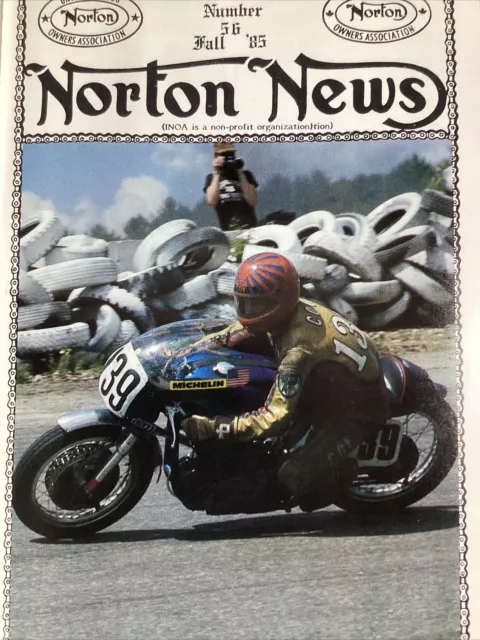 Norton Motorcycles News 1985 USA Owners Shop Ads Rally Loudon Bob Coy Hogslayer