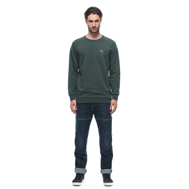 Sweatshirt Cotton Man Dainese ANNIVERSARY ARMY-GREEN