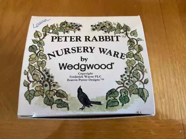 Peter Rabbit Nursery Ware Coin Bank by Wedgwood Beatrix Potter Original Box