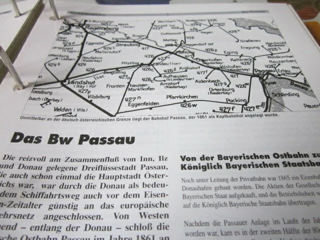 BAHNBETRIEBSWERK MIT GLEISPLAN N 11 Passau 14S EUR 8,80 PicClick DE
