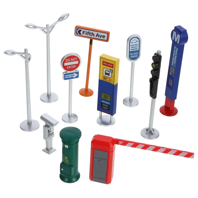 TRAFFIC FACILITY MODEL Child Mat Plastic A-shaped Road Sign £13.58 ...