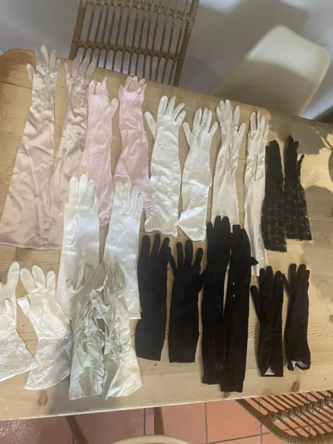 vintage gloves ladies Bundle 11 Pairs