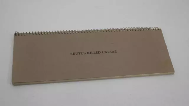 Brutus Killed Casear - John Baldessari