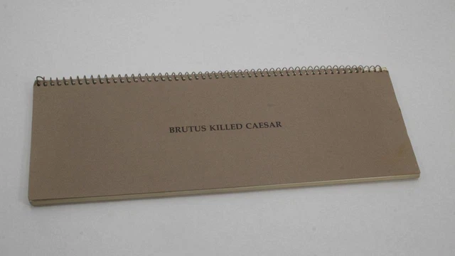 Brutus Killed Casear - John Baldessari Brutus Killed Casear - John Baldessari