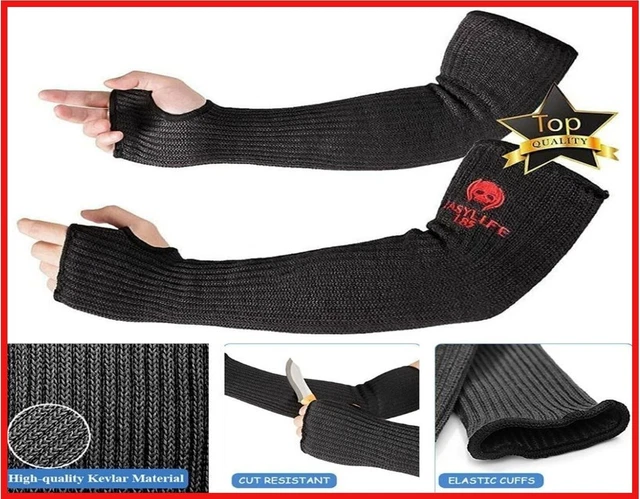 Protective Arm Sleeves With Thumb Hole 18" 1 Pair Cut Heat Resistant Mechanic