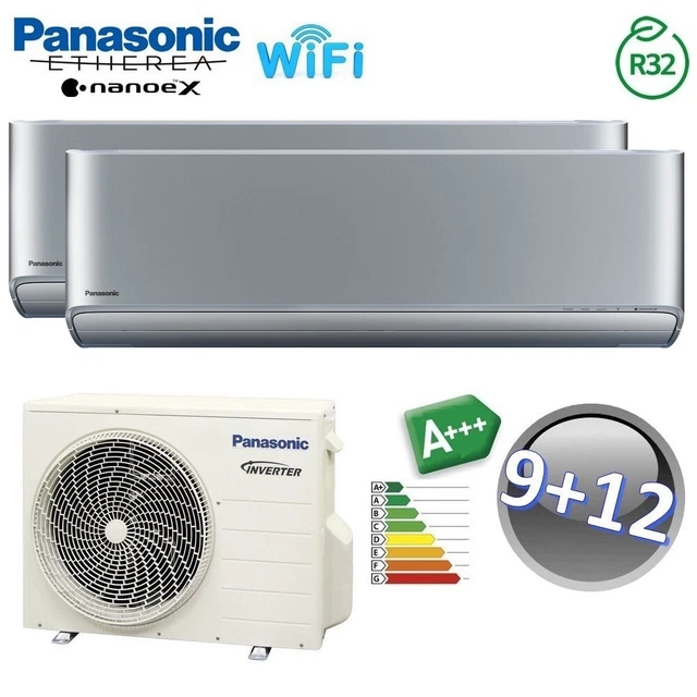 Climatiseur Panasonic Etherea Série Z Tri-split 9+9+18 A++ WiFi R32