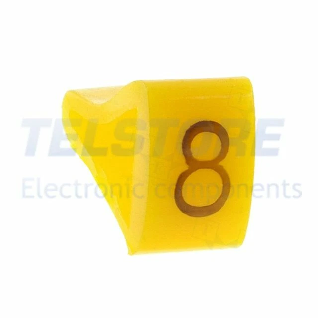 1Confezione  Segna cavi per cavi e fili 3÷6,5mm H 8mm A 8mm L 5mm  .