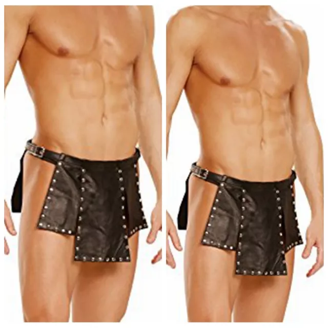 Leather clearance underwear mens