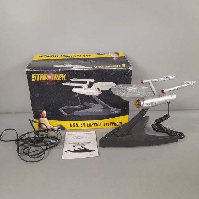 Star Trek Telephone U.S.S. Enterprise Collectable Box 2007 Lights Spaceship -CP Star Trek Telephone U.S.S. Enterprise Collectable Box 2007 Lights Spaceship -CP