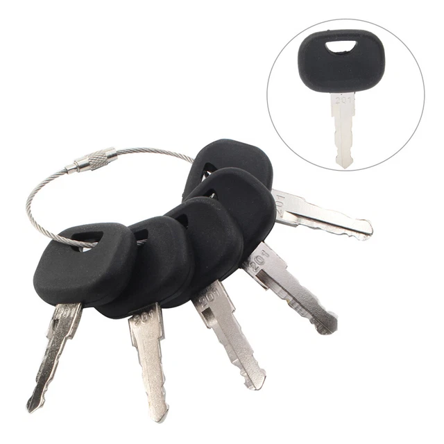 HEAVY EQUIPMENT IGNITION Keys 5Pcs For Takeuchi Wheel Loader TW65 TW80