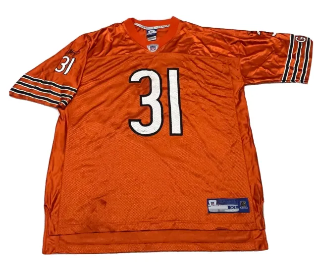 Chicago Bears Nathan Vasher #31 NFL Orange Reebok Jersey XL