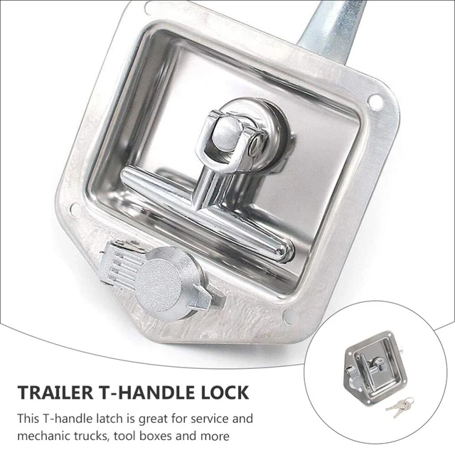 TRAILER DOOR LATCH RV Handle Lock Tool Box Tounge Camper Locks Foldable