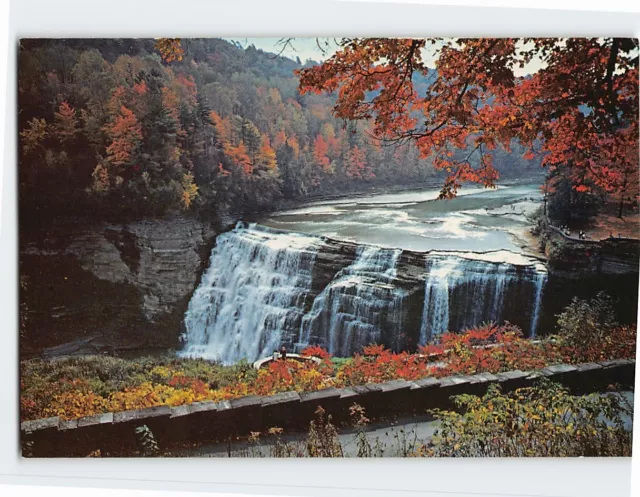 Postcard - Genesee River Gorge, Letchworth State Park - Castile, New York