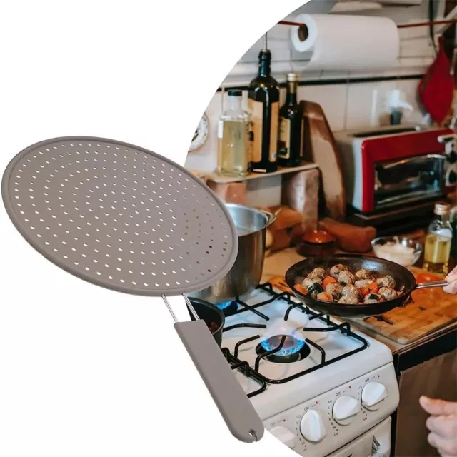 Silicone Oil Splash Guard Heat-resisting Frying Pan Lid  Kitchen
