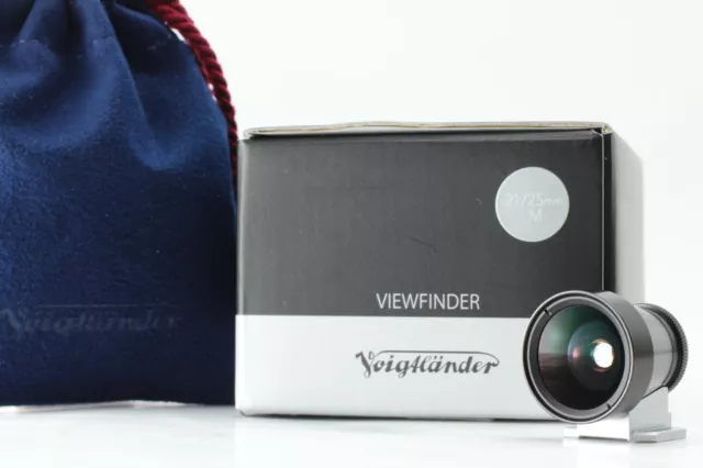 【Top Mint /Box】 VOIGTLANDER 21/25mm Metal Viewfinder Leica M Black From JAPAN836