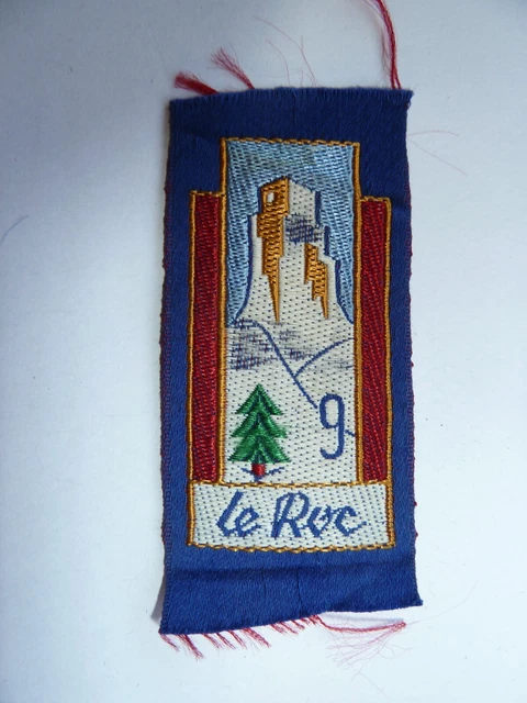 INSIGNE TISSU CJF Chantiers de la jeunesse française Fond Bleu Modèle