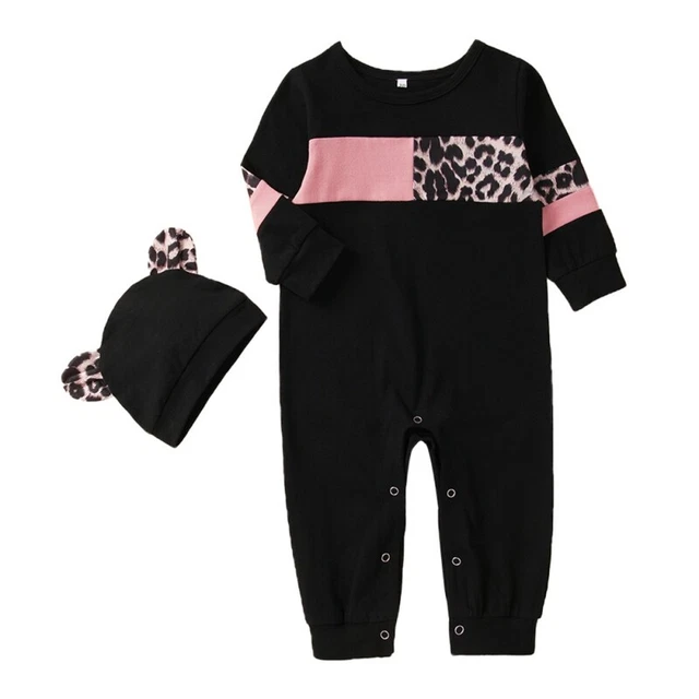 Infant Newborn Baby Romper Jumpsuit Bodysuit Clothes Long Sleeve Cotton Outfits