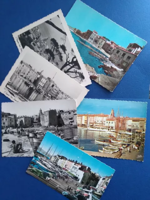 SAINT TROPEZ - VINTAGE - Lot de 6 Cartes Postales anciennes – Rares