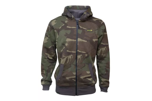 ESP Camo Hoody *All Sizes* NEW Carp Fishing Clothing Zipped Hoodies