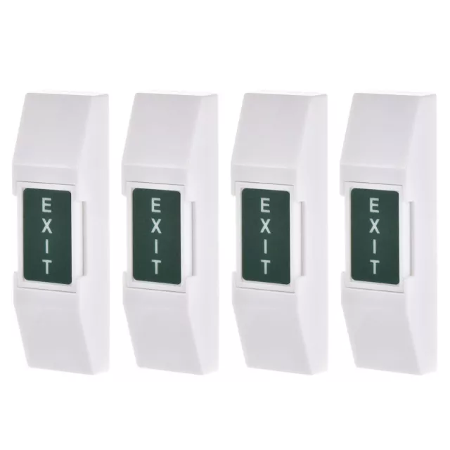 4pcs Plastic Push To Exit Button Copper Release Switch Panel  Worker