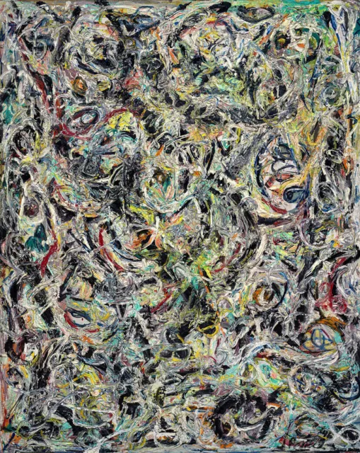 Jackson Pollock Ojos En El Calor Arte Abstracto Giclee Imprimir Fino Lona