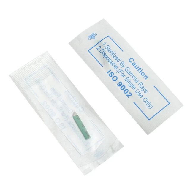 50 Pcs Eyebrow Sloped Needles Eyebrow Needles Set Makeup Gadgets Arc 4