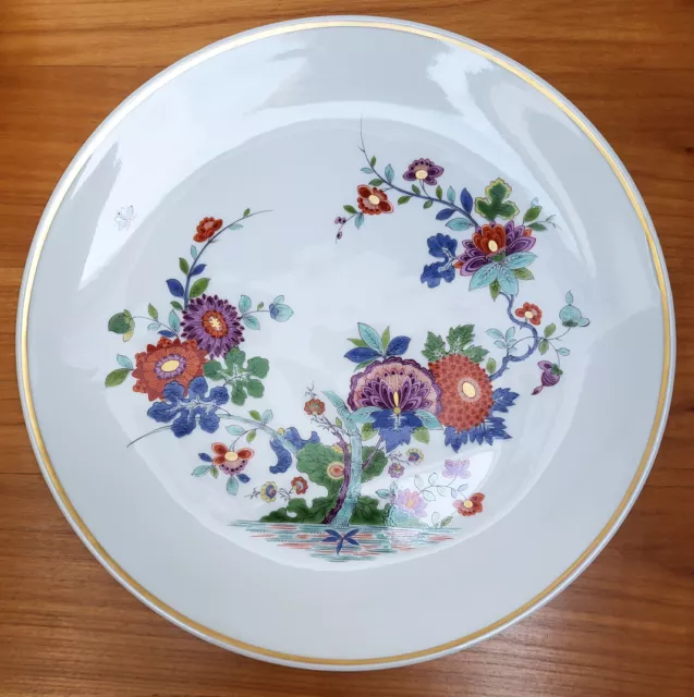 Meissen Kakiemon Astmuster Blumen gold 1. Wahl Wandteller Teller