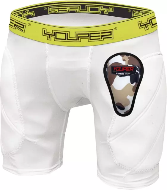 Boys Youth Padded Sliding Shorts with Soft Protective Athletic Cup for Baseball,