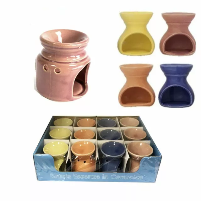 SET 12 PEZZI Brucia Essenze In Ceramica Colorata 625504 hmj EUR 26,95 -  PicClick IT