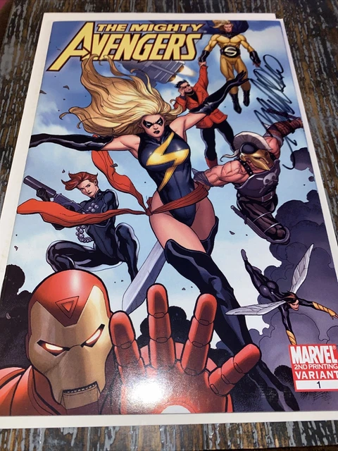 The Mighty Avengers #1 (Marvel 2007) 2nd Print Variant Cover SIGNED by Frank Cho