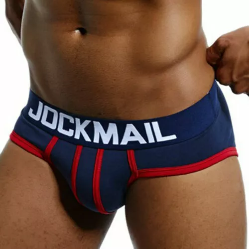 JOCKMAIL Uomo Slip Uomo Intimo Cotone Men Bulge Pouch Basic Bref