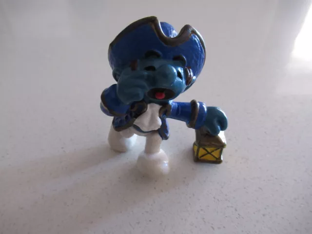 Smurfs History Paul Revere smurf Vintage Rare (e)