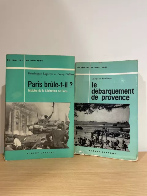 WW2 - Lot 2 Livres / Ed ROBERT LAFONT / Ce Jour Là