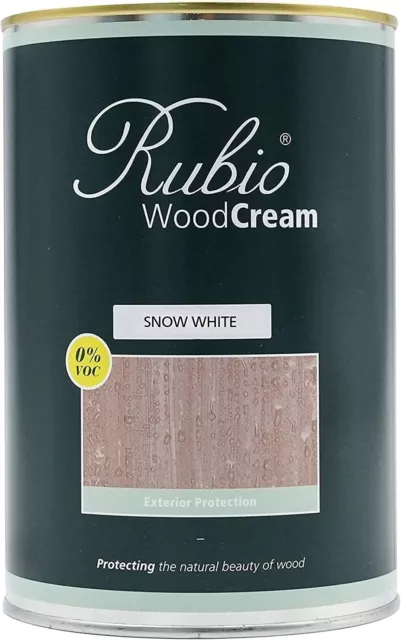 Crema de cera en crema de madera monocapa rubio para conservador vertical de madera blanca nieve 1 l out