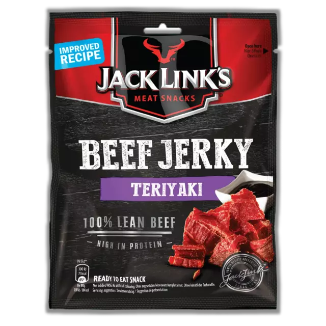 Jack Link‘s Beef Jerky TERIYAKI 12 x 70g | Trockenfleisch, Rindfleisch 2
