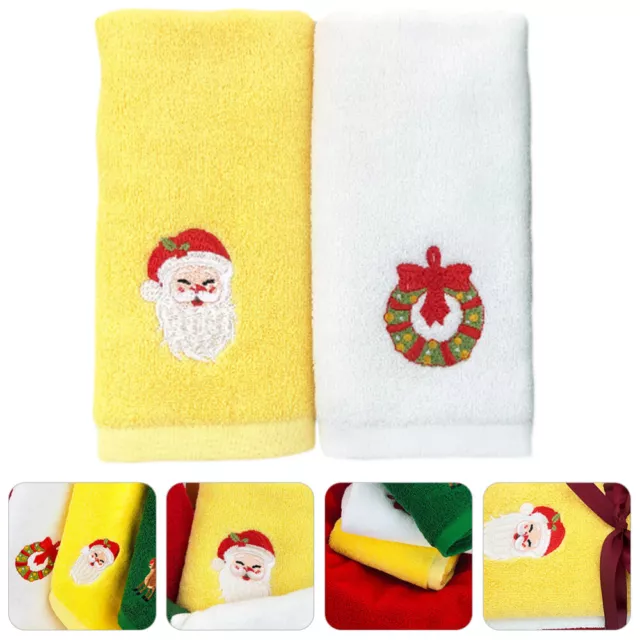 Juego de toallas de baño grande - 2 piezas, rojo y beige