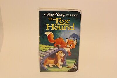 Walt Disney Classic THE FOX and the HOUND VHS w/clam shell case Black Diamond Ed