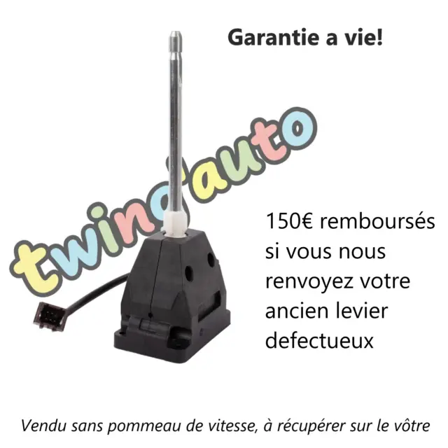 Pommeau Levier de Vitesse NOIR pour CLIO 3 Kangoo Twingo = 8200208091  8200208090
