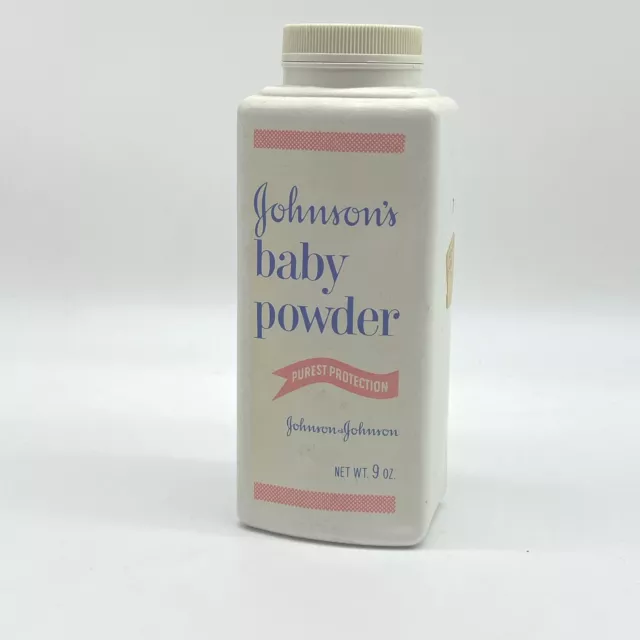 Vintage Johnsons Baby Powder Original Talc 9 oz Movie Prop Contains Product