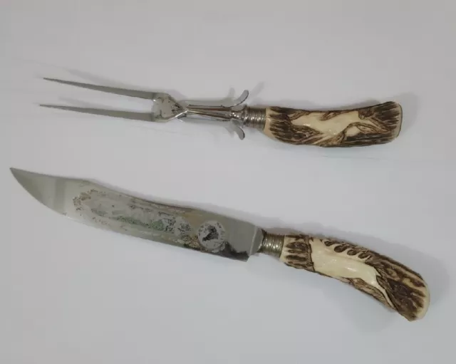 VINTAGE SWORD & Shield Solingen Germany Carving Knife $40.00 - PicClick