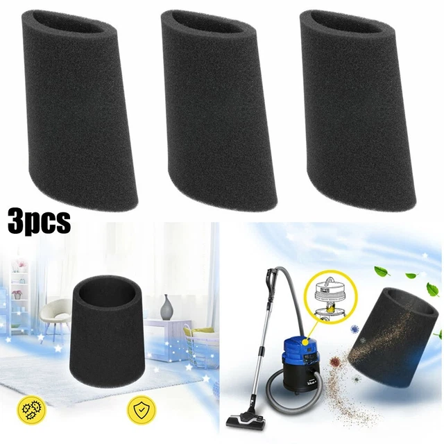 Nuevo filtro robusto filtro húmedo/seco 3 UD. Accesorios de repuesto reutilizables