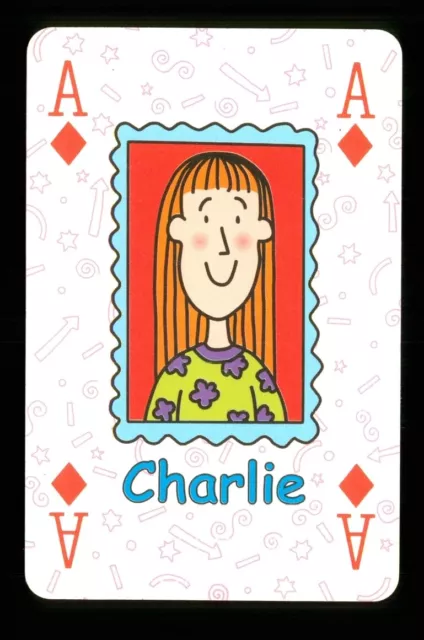 1 x Spielkarte Jacqueline Wilson - Charlie - Ace of Diamonds S42