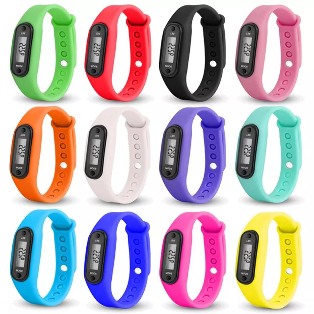 LCD Wrist Watch Pedometer Sports Step Distance Calorie Counter Bracelet UK