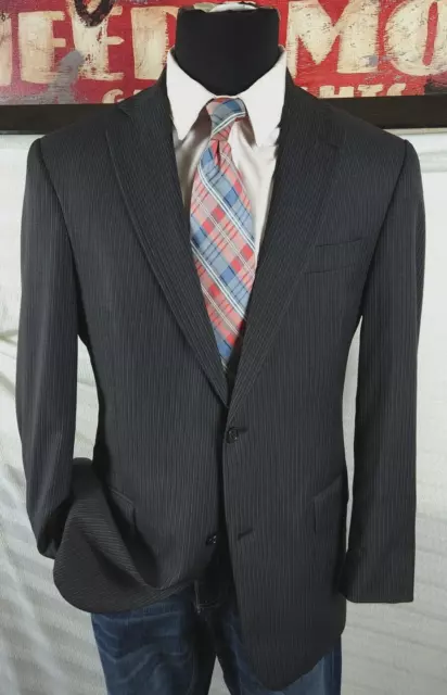 HART SCHAFFNER MARX Blazer Wool Silk 41R Sports Coat Two Button Jacket ...