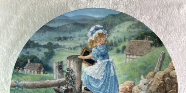 MARY HAD A LITTLE LAMB Plate Classic Mother Goose #2 Scott Gustafson Lamb Sure.. 2