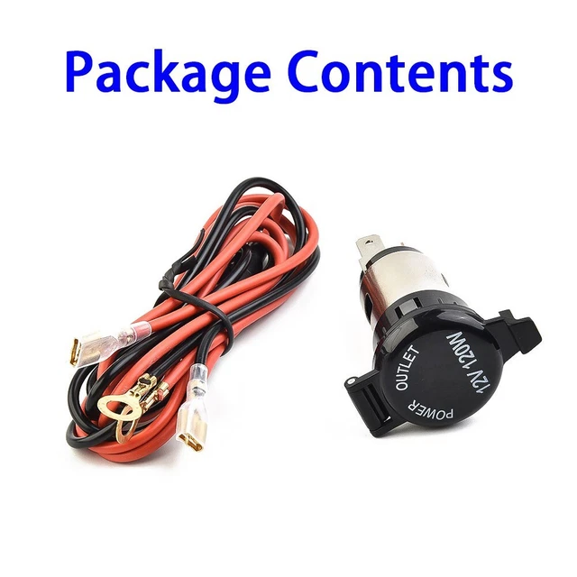Allume-Cigare 12V Extension Câble Adaptateur Prise Chargeur Câble Fusibles