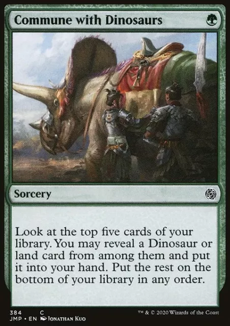 MTG Magic the Gathering Commune with Dinosaurs (384/496) Jumpstart NM