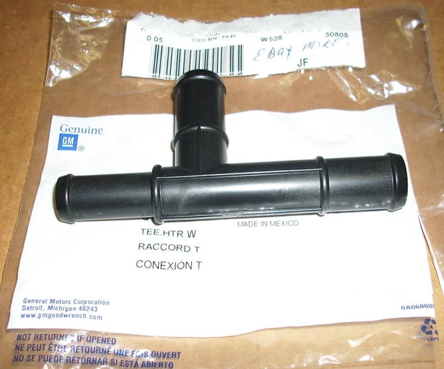 Impala SS Heater Hose Tee Fitting~12522867~LT1 Caprice~9C1~Roadmaster~94-96~OEM~