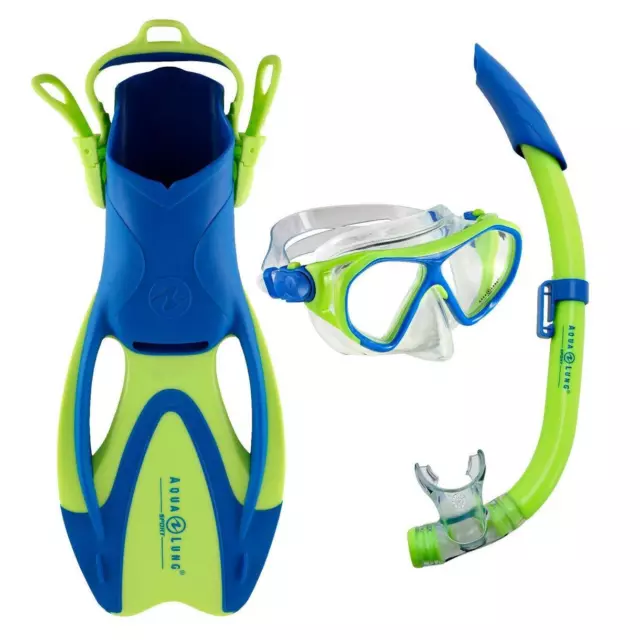 Aqua Lung SET URCHIN JR Maske Schnorchel Flossen Tasche Combo